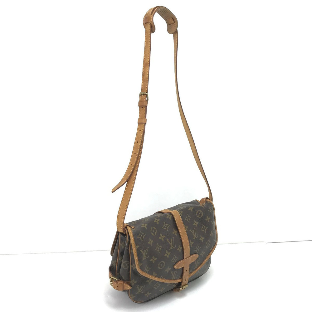 Louis Vuitton Shoulder Bag Monogram Saumur Mold inside Brown